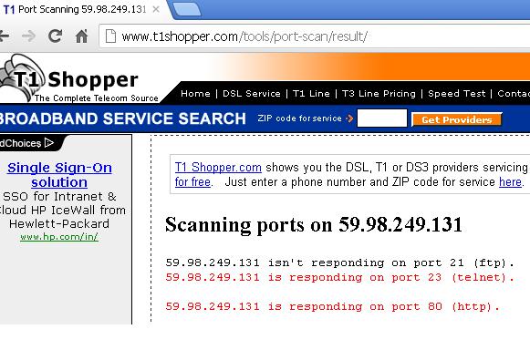 T1 shopper online port scanner